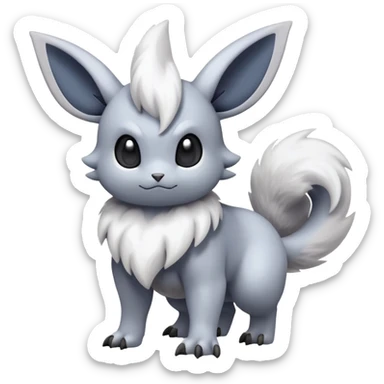 Mewostic-Absol-Minccino-Pokémon-Fakémon-hybrid-creature (full body) sticker