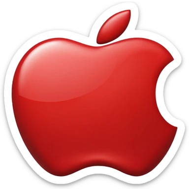 Apple logo sticker