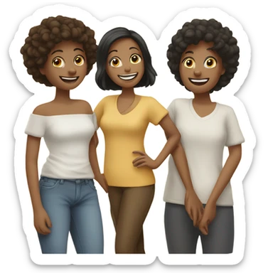 3 best friends  sticker