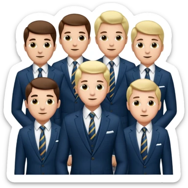 a group of VIP rich finance bro sticker