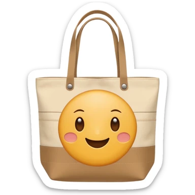 Organic tote bag sticker