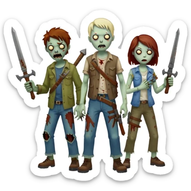 Call of duty Zombies con armas  sticker