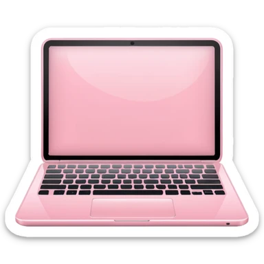 pastel pink laptop sticker