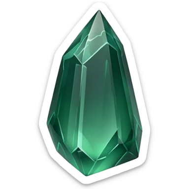 green obsidian shard sticker