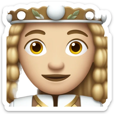 white and brown nutcracker sticker