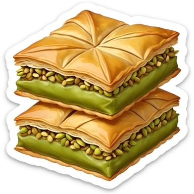 Pistachio baklava  sticker