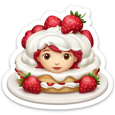 Strawberry shortcake sticker