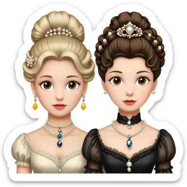 Victorian ladies  sticker
