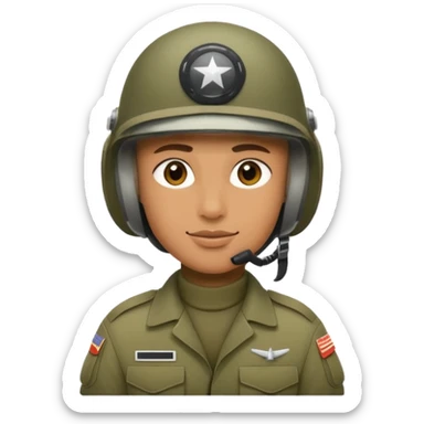 army soldier  PLANE helmet  sticker