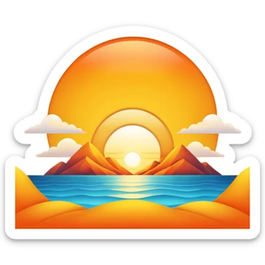 sunrise sticker