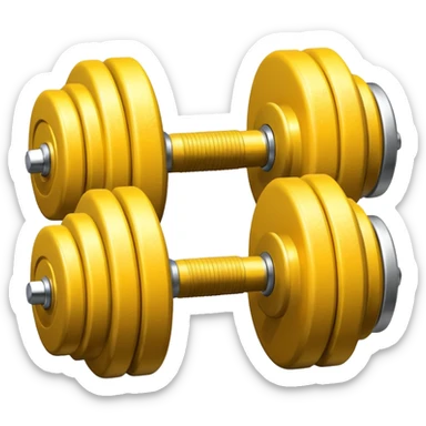 Dumbbell pressure level sticker
