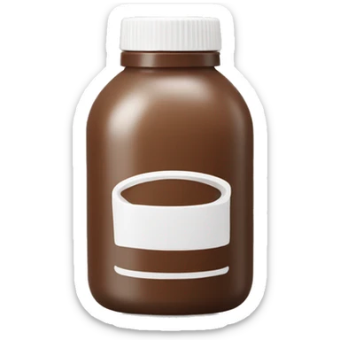 brown gel bottle sticker