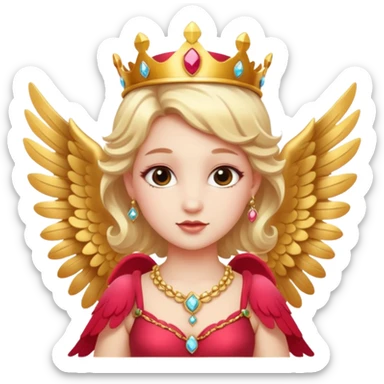 Cupid queen sticker