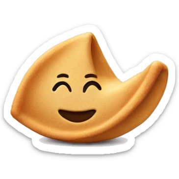 Fortune cookie sticker