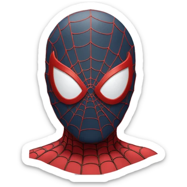 Spiderman man emoji of spiderman face sticker