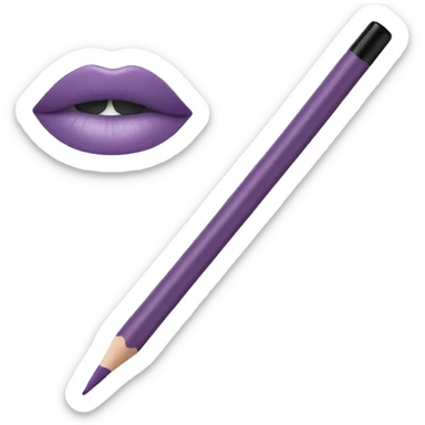 Light purple eyeliner pencil  sticker