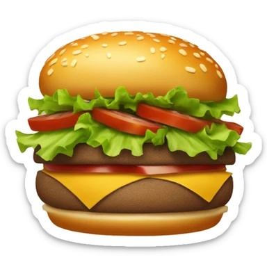 hamburger sticker