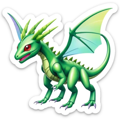 Shiny Exotic Flygon-Amaura-Genesect-Scyther-Hybrid-Creature sticker