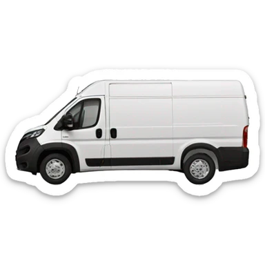 Fiat Ducato box van courtain side sticker