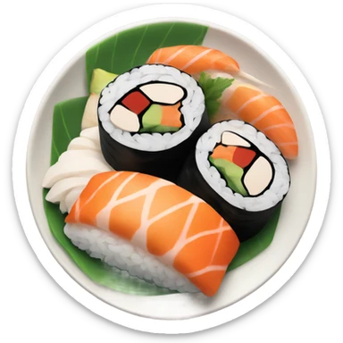 Plate of sushi sticker