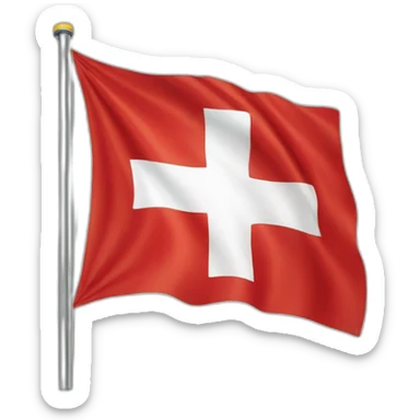 Swiss flag on air sticker