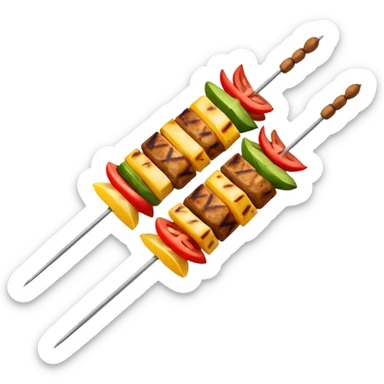 kebab skewer sticker