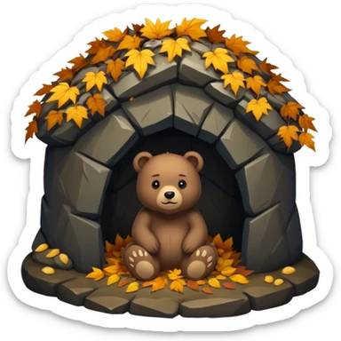 bear cave sticker