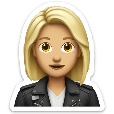 Journalist rocker female sticker