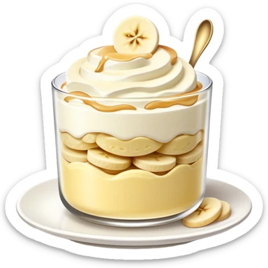 banana pudding with vanilla wafers sticker