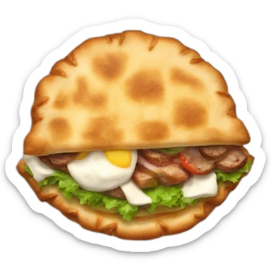 Galette kebab sticker