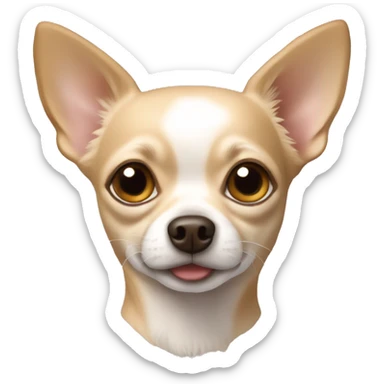 chihuahua beige sticker
