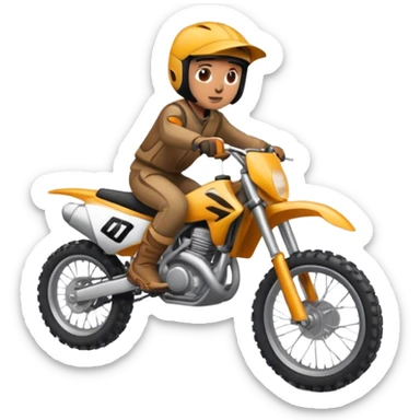 Person with dirtbike sticker