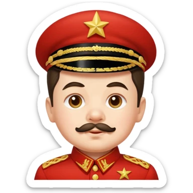 Stalin, cute, baby sticker