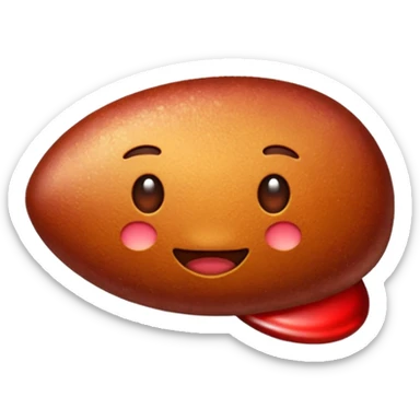 Shaking liver emoji sticker