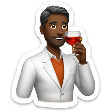 Men drinking a negroni sticker