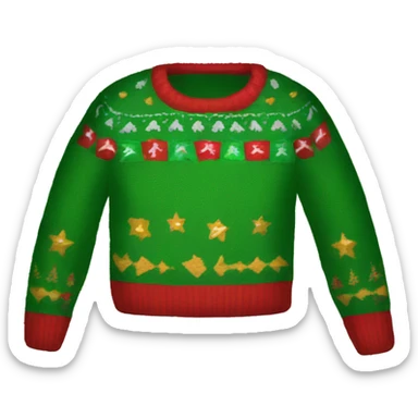 ugly christmas sweater sticker