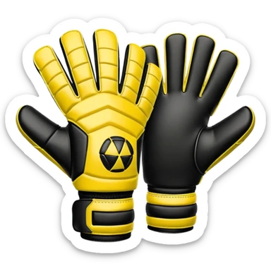 Football goalkeeper gloves sticker