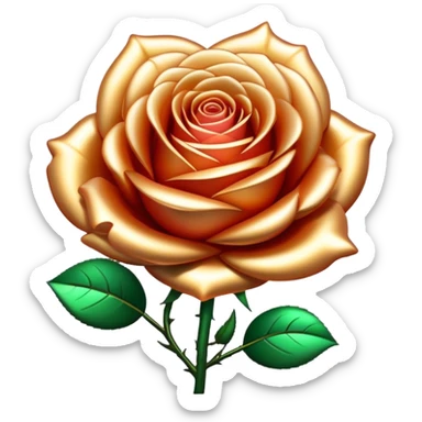 rose that grows with technology instead of nature sticker