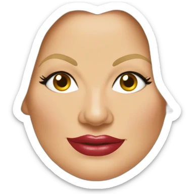 Bald Jennifer Coolidge sticker