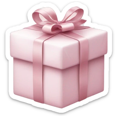 Light pink Christmas gifts under a white Christmas tree  sticker
