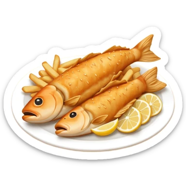 Fish And Chips Food sticker
