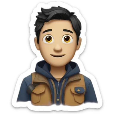 jake from coraline sticker