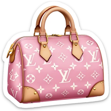 Louis Vuitton pink bag sticker