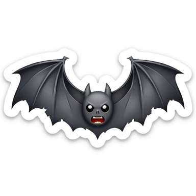 ANGRY bat wings sticker