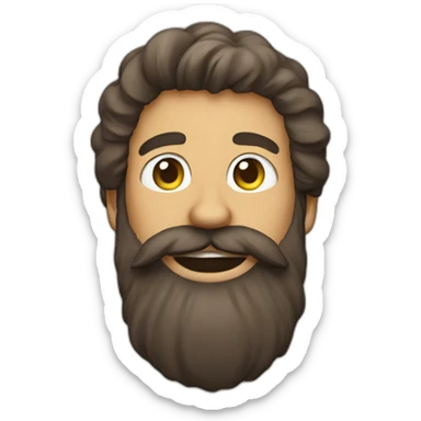 Bearded guy on the stage sticker