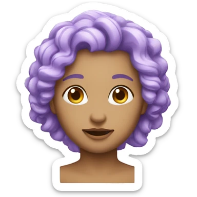 create lilac emoge sticker