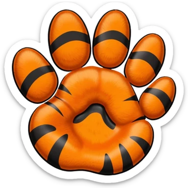 horanghae tiger paw sticker