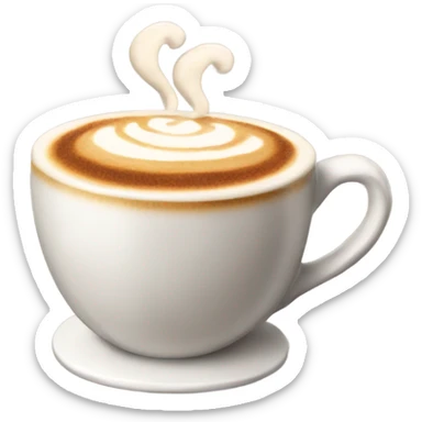 A cappuccino  sticker