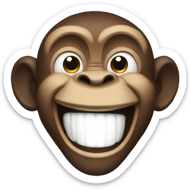 Monkey Laughing sticker