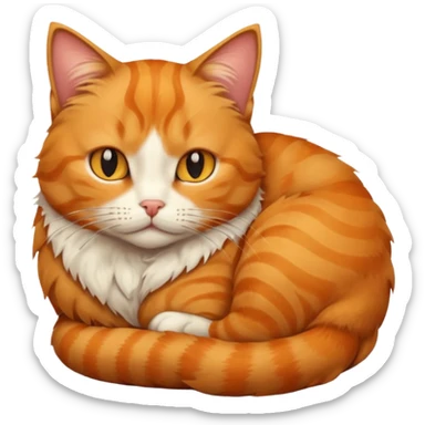 The cat on the heat sticker